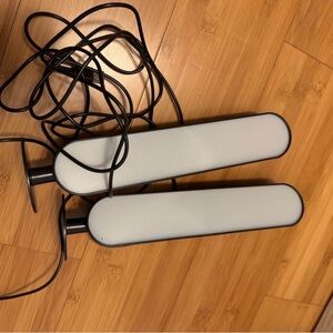 Sleek Black and White LED Light Bars